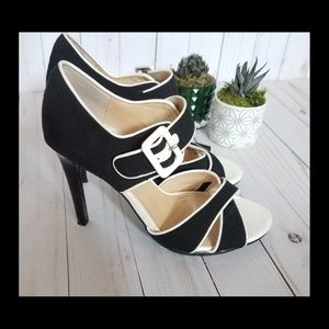 Mark Fisher black and white pumps
